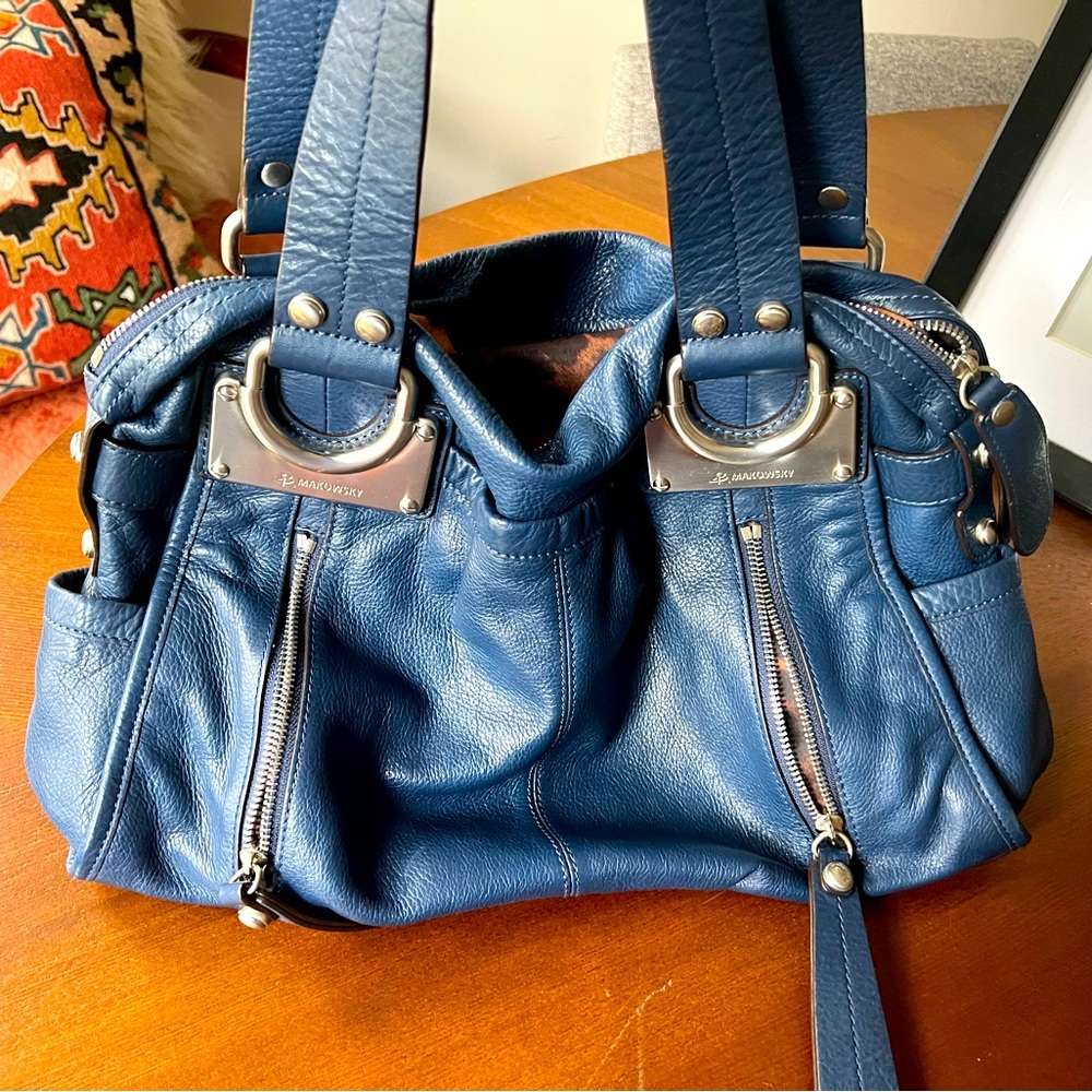 Like NEW B. Makowsky Leather boho bag